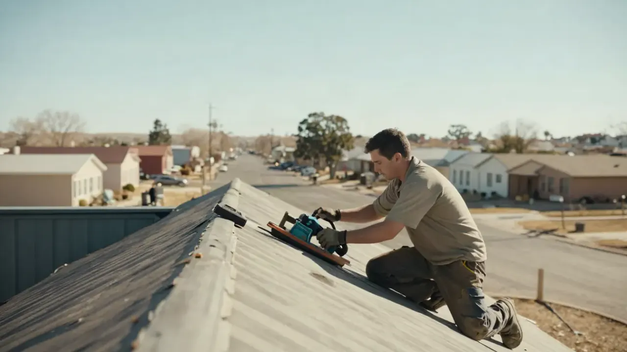 Storm and Hail Damage Repair in Prescott, Arizona: professional performing Storm and Hail Damage Repair for a Roof Repair