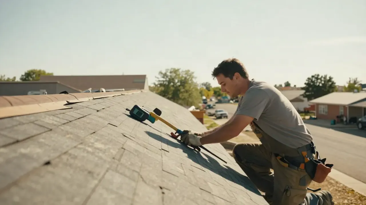 Shingle Roof Repair in Prescott, Arizona: professional performing Shingle Roof Repair for a Roof Repair customer, the work